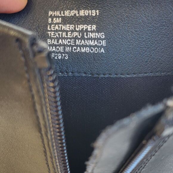 Steve Madden Phillie Womens Black Leather Block Heel Almond Toe Ankle Boot NWOB - Picture 9 of 14